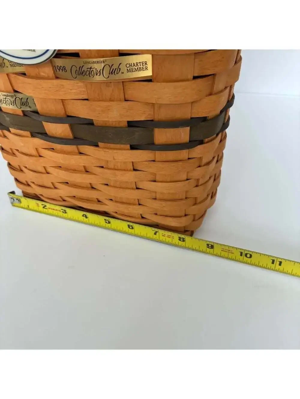 Longaberger 1996 Collectors Club Charter Member Basket Complete w Liner